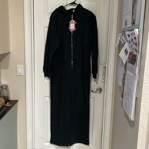 Yitty women’s XL black one piece hoodie outfit